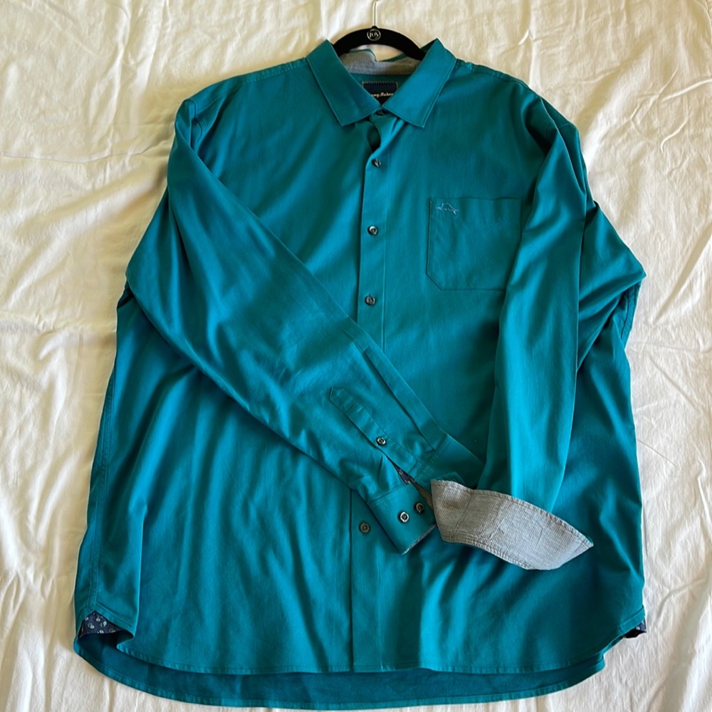 Teal Tommy Bahama Men’s Dress Shirt